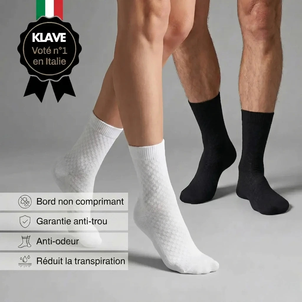 CHAUSSETTES KLAVE MI-MOLLET EN FIBRE DE BAMBOU PREMIUM