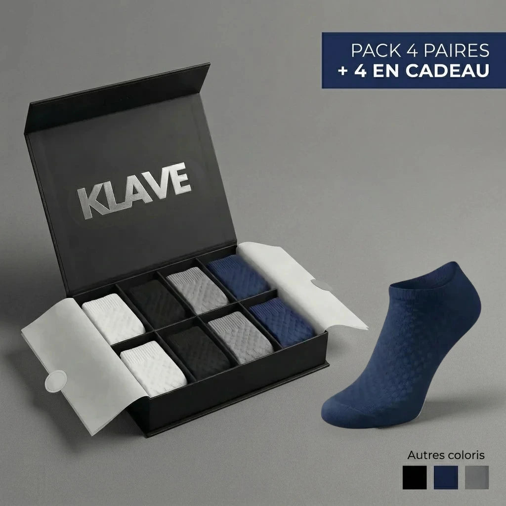 CHAUSSETTES KLAVE COURTES EN FIBRE DE BAMBOU PREMIUM