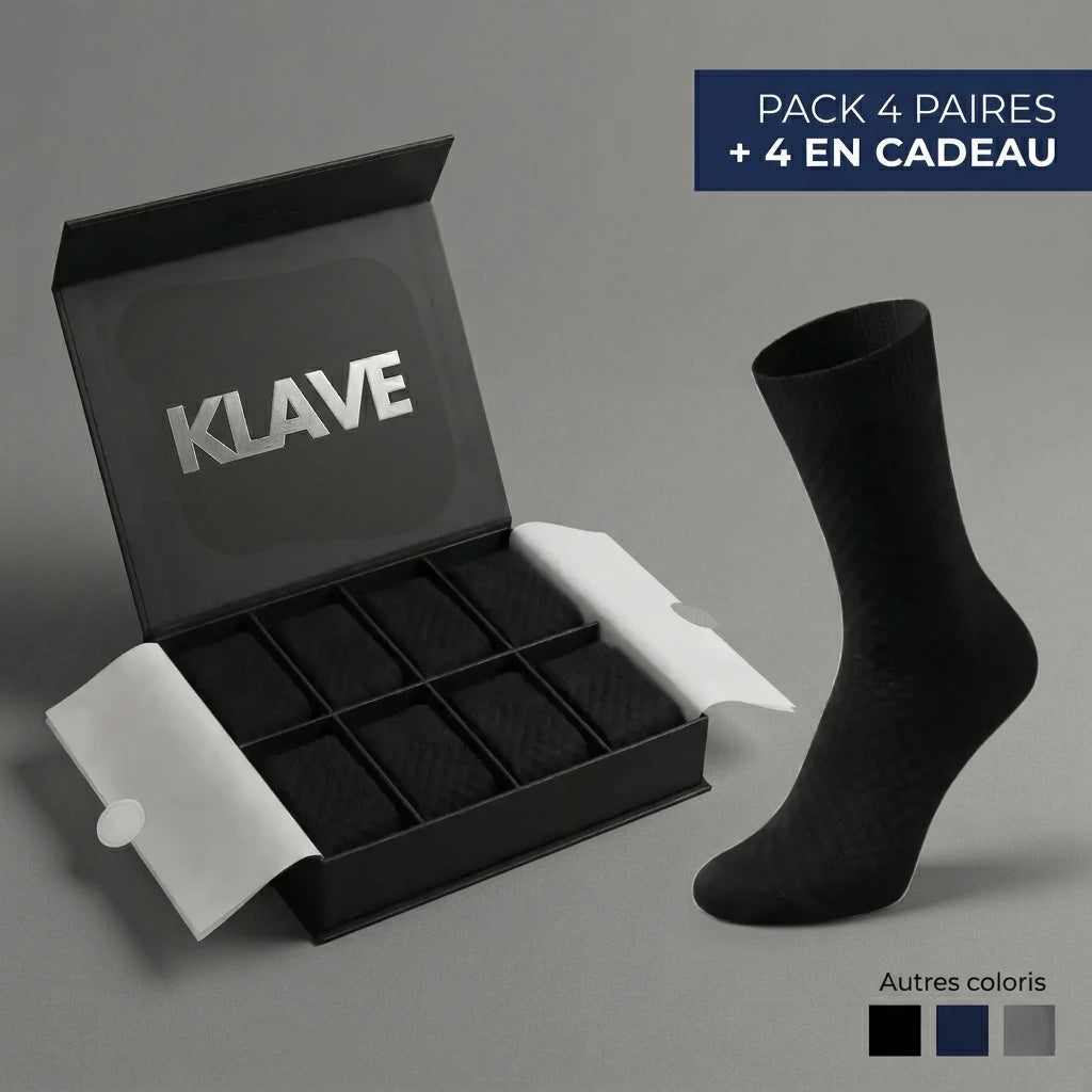 CHAUSSETTES KLAVE MI-MOLLET EN FIBRE DE BAMBOU PREMIUM