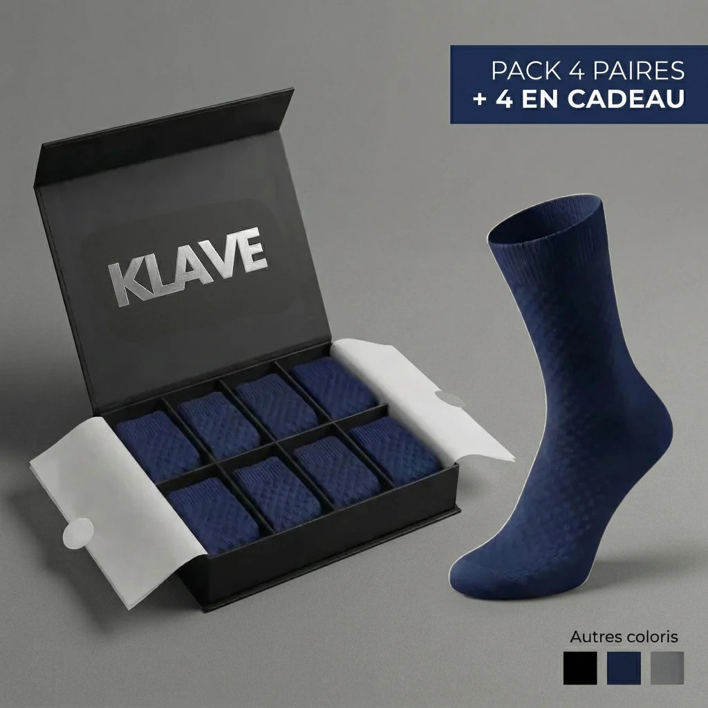 CHAUSSETTES KLAVE MI-MOLLET EN FIBRE DE BAMBOU PREMIUM